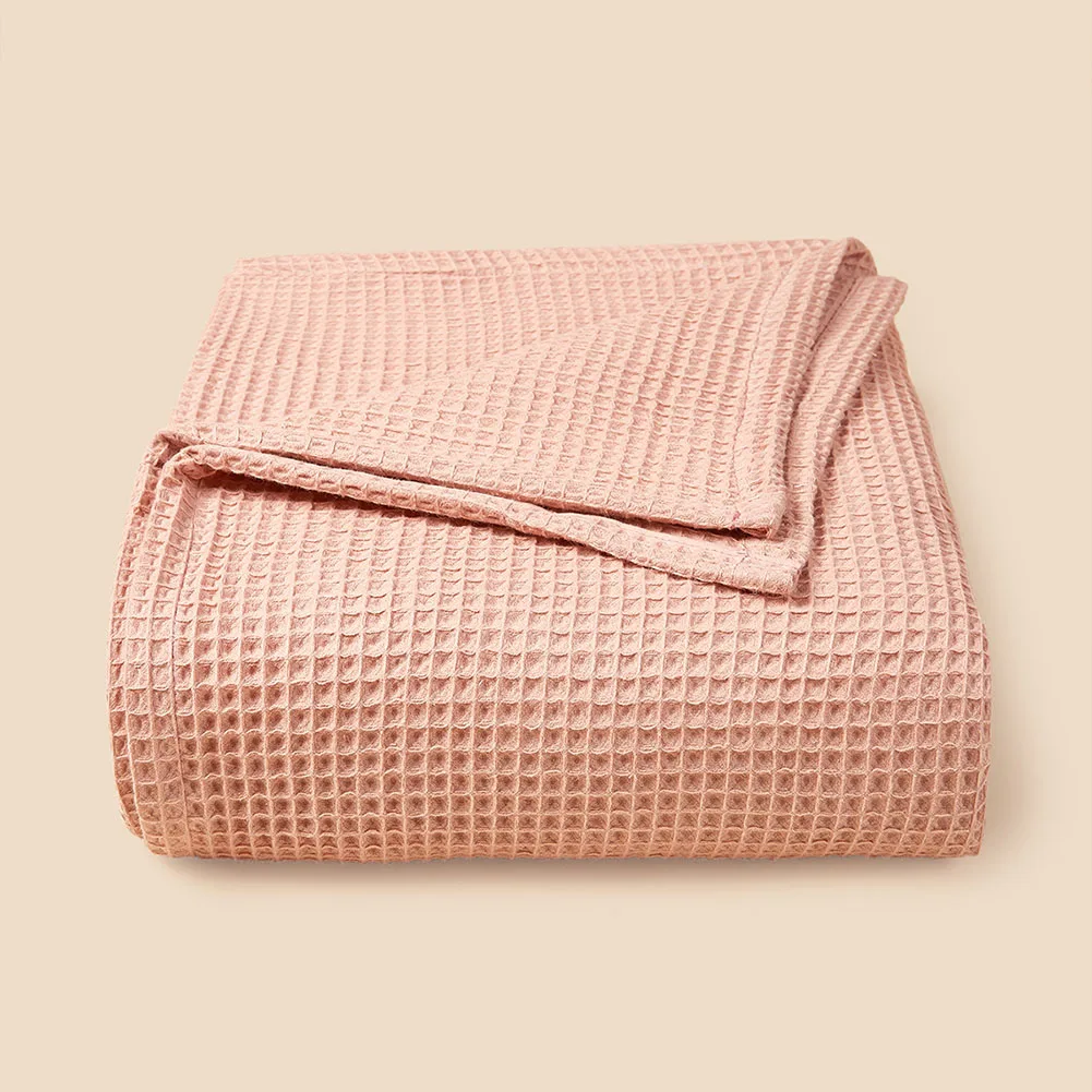 1pc Pure Cotton Blanket Waffle Pineapple For Honeycomb Mesh Blanket Baby Nap Blanket Lattice Mesh Throw Blanket Home Textile 3