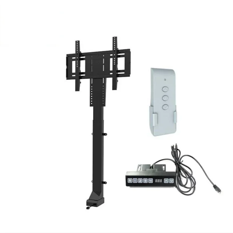 

TV lift TV stand TV mount 110-240V AC input 32-57 inch/42-70 inch with remote and controller and mounting bracket parts