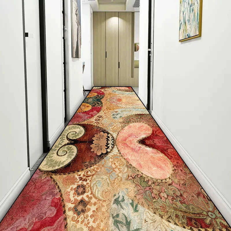 Modern Corridor Carpet Hotel Lobby Decoration Runner Carpets Apartment Stairs Corridor Rugs Kitchen Non-slip Mats Customizable 4
