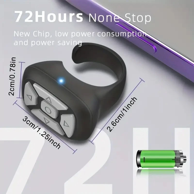 Wireless Bluetooth Mobile Selfie Remote Control Ring For Xiaomi Apple Camera Remote Shutter