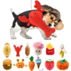 1Pc Pet Toys Fruit Animals Cartoon Dog Toy Stuffed Squeaking Cute Plush Puzzle for Dogs Cat Chew Squeaker Squeaky Toy 1