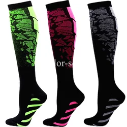 Calze a Compressione Floreali - Confezione da 3 Paia Calze Sportive Anti-Fatica