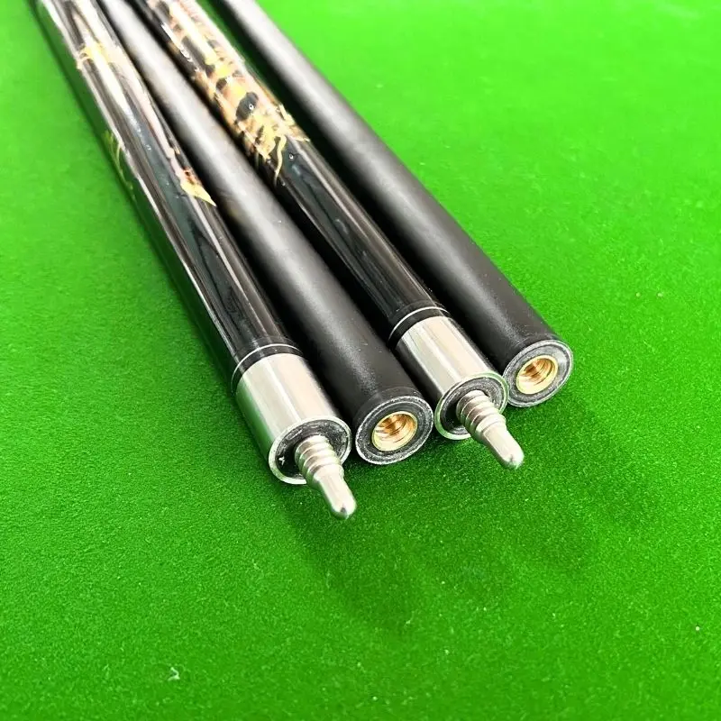 1/2 Split Carbon Fiber Pool Cue Shafts Chinese Royal Household Style Golden Dragon Pattern Dragon Designs Billiard Cue Stick