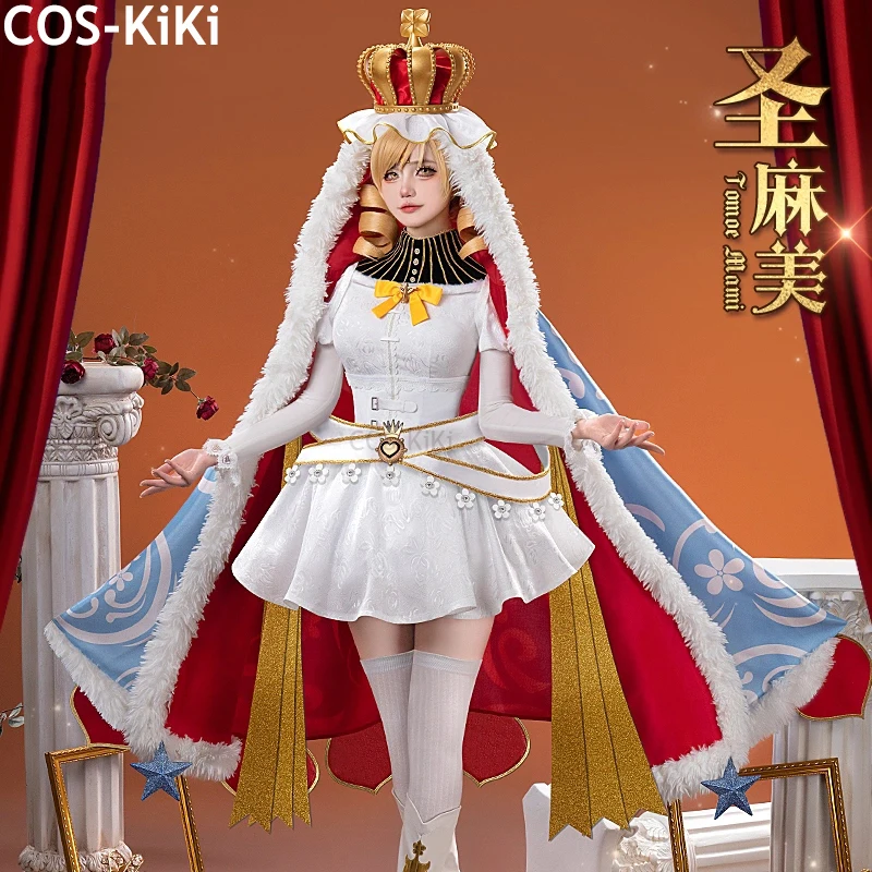 

COS-KiKi Anime Puella Magi Madoka Magica Tomoe Mami Game Suit Elegant Lovely Dress Cosplay Costume Halloween Party Outfit Women