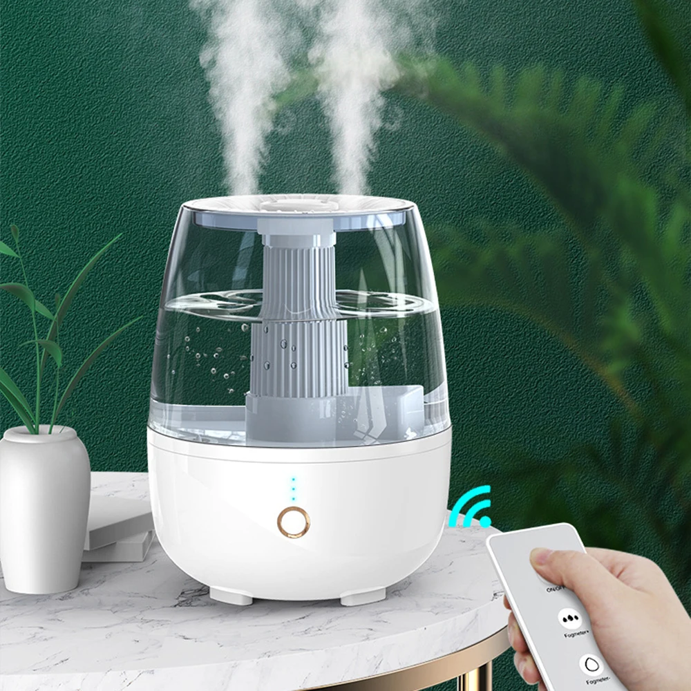 New Humidifier Household Heavy Fog Double Spray Mini Desktop Air  Conditioner Bedroom Silent Purifying Air Moisturizing