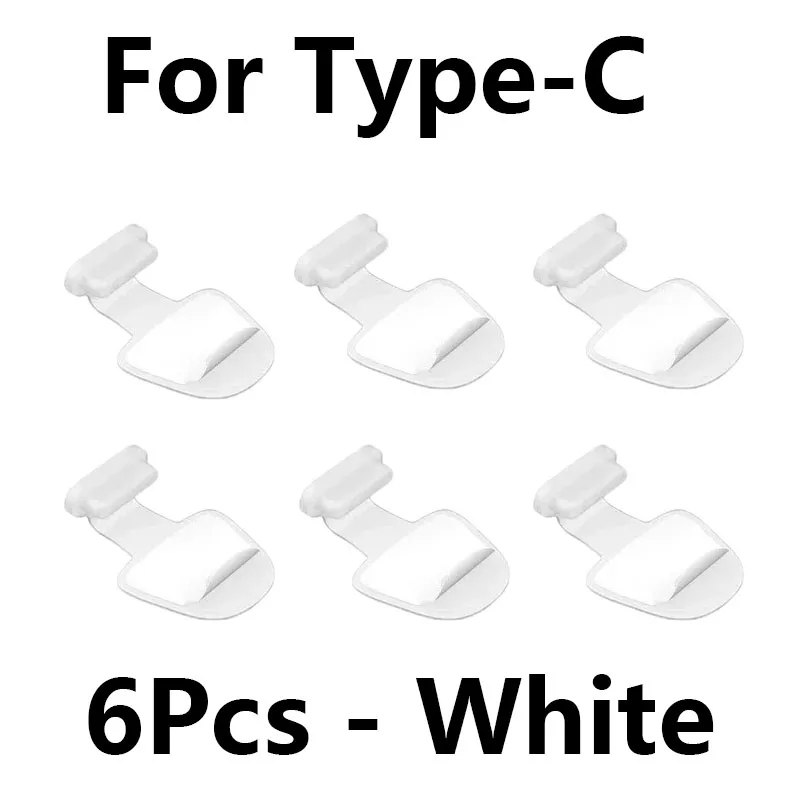 6pcs-For TypeC-White