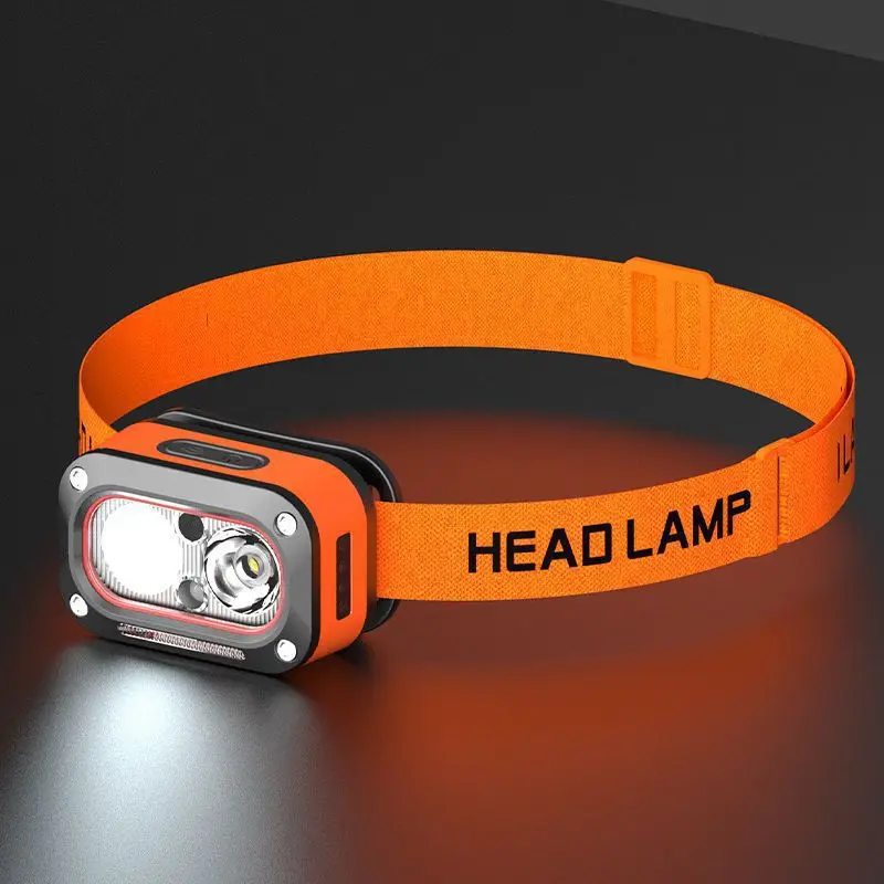 충전식 LED 헤드램프, 5가지 모드를 갖춘 매우 밝은 헤드라이트, USB 충전, 60 °   조절 가능하고, 오래 지속되며, 캠핑, 러닝에 적합합니다.