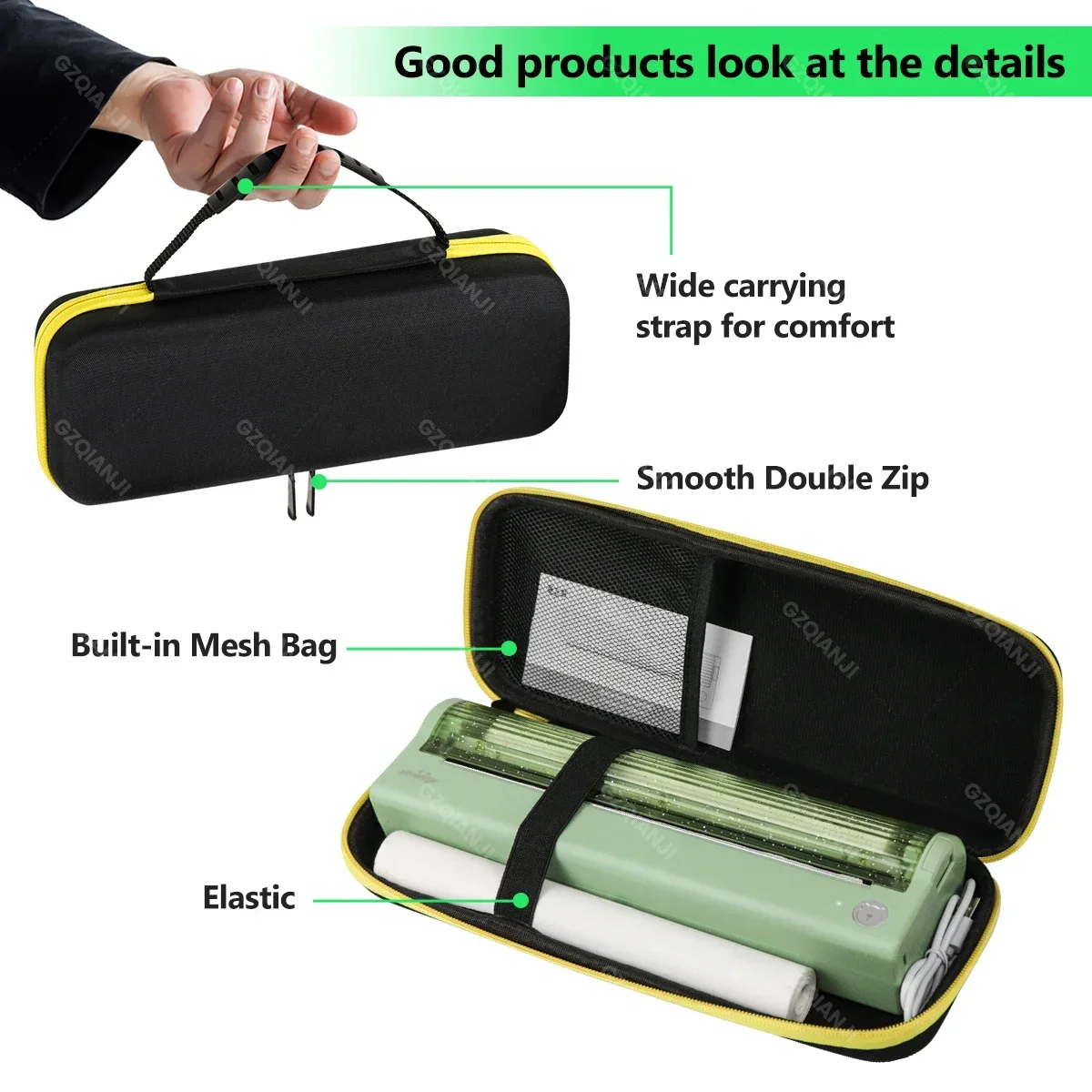 Inkless Portable A4 Thermal Printer Bluetooth PDF Document Printing Machine Paper Roll For Office Work Home School Peripage P80