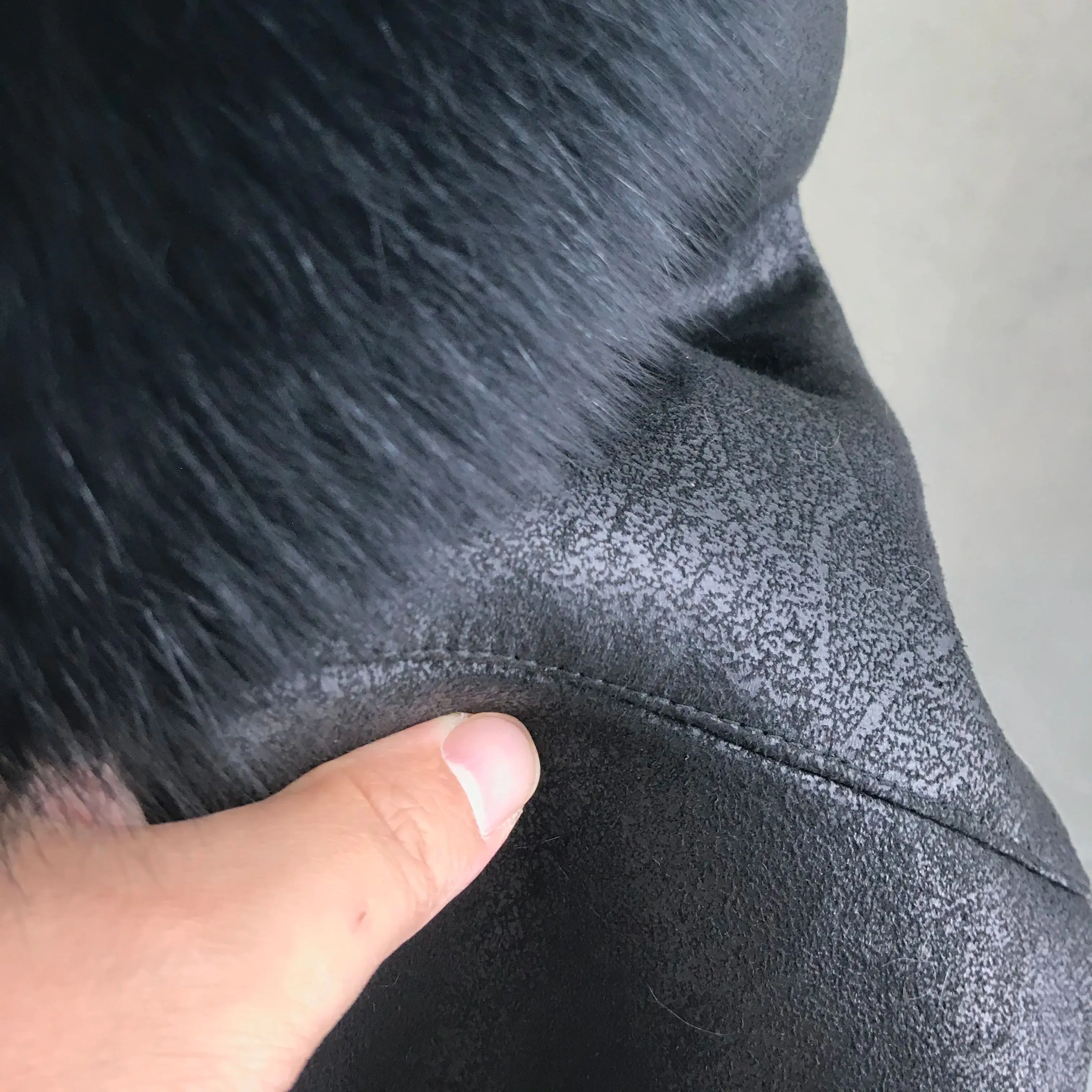 natural  rabbit one fur collar with fox fur with rabbit fur lining full pelt woman coat new style 2023 Autumn winter B230621