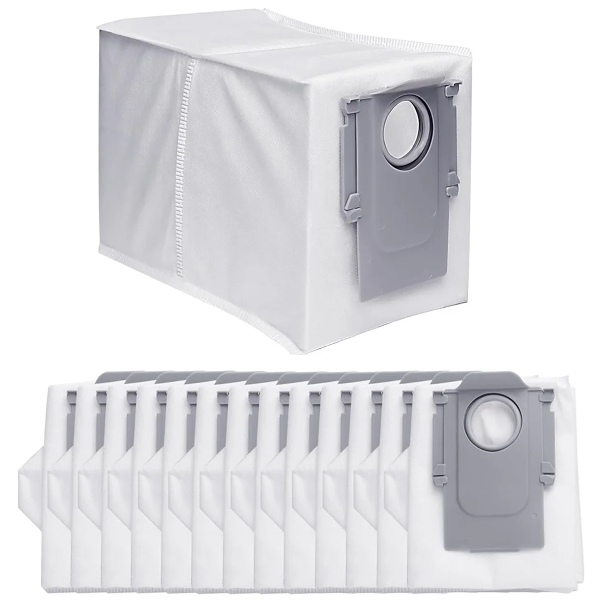 14 Pack Dust Bags for Roborock Q Revo Robot Vacuum Cleaner Large Capacity Disposable Bag Replacement