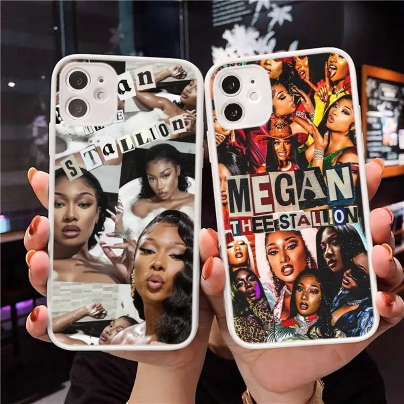 Custodia Per Telefono Megan Thee Stallion Singer Per Iphone 12 13 14 Pro Max Xr Xs X Mini Deluxe Custodia Opaca Per Paraurti In Silicone Trasparente