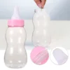 Funny Baby Bottle Piggy Bank Lovely Money Box Supplies Desktop Ornament Birthday Gift for Children Blue 5