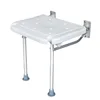 Wall-mounted Seats Shower Bench Flip-up Screw-in Bath Seat Adjustable Shower Bench Durable Support Space-saving Bath Seat 1