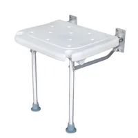 Wall-mounted Seats Shower Bench Flip-up Screw-in Bath Seat Adjustable Shower Bench Durable Support Space-saving Bath Seat 1