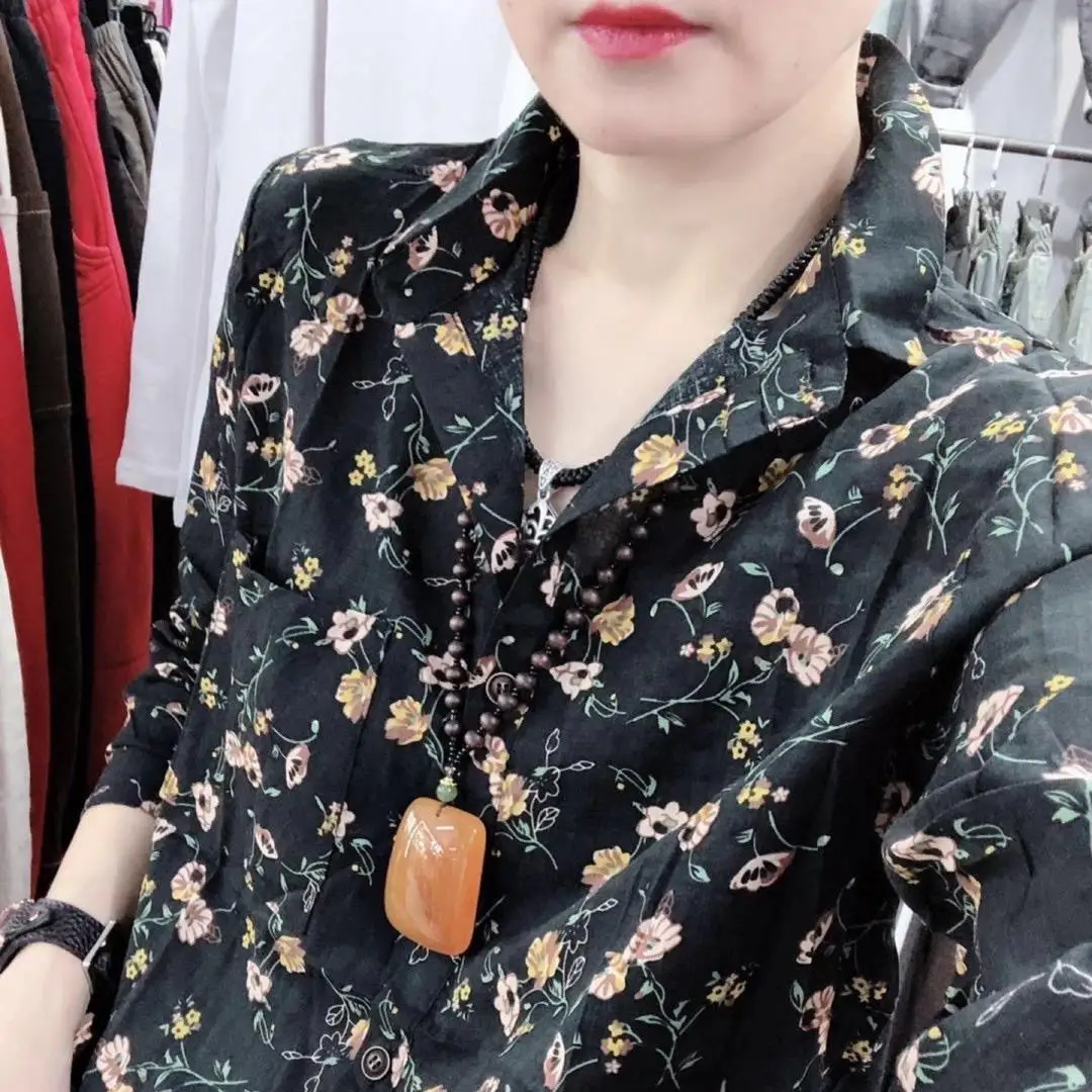 até camisa estilo coreano casual solto manga