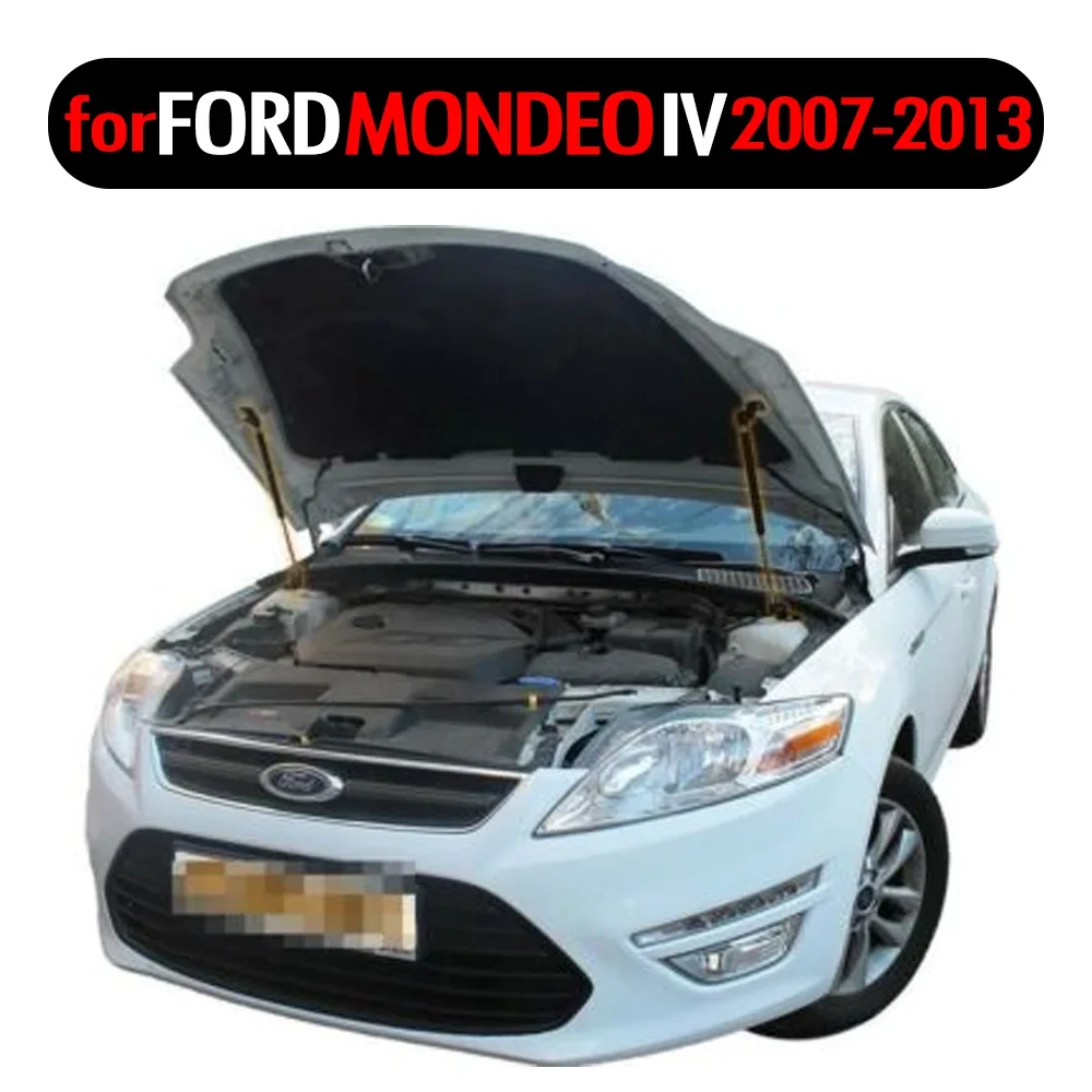 Front Bonnet Hood Modify Gas Struts Carbon Fiber Spring Damper Lift Support Absorber for Ford Mondeo mk4 Ford fiesta 2007-2013