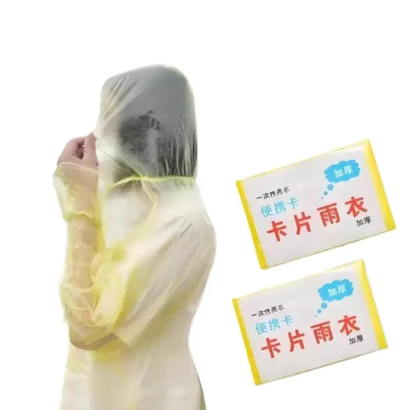 1/5pcRandom Portable Emergency Raincoats For Hiking Travel Camping, And Cycling Outdoor Emergency Gear, Compact Durable Rainwear