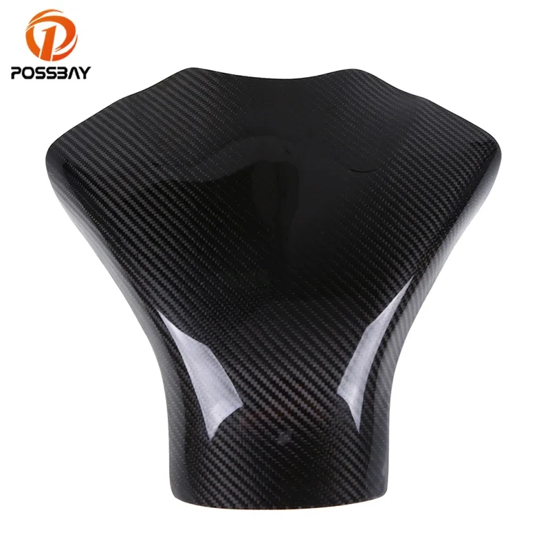 

POSSBAY Motorcycle Carbon Fiber Gas Tank Pad Cover Cafe Racer For Suzuki GSXR 600 750 2008 2009 2010 K8 Accessories Replacement