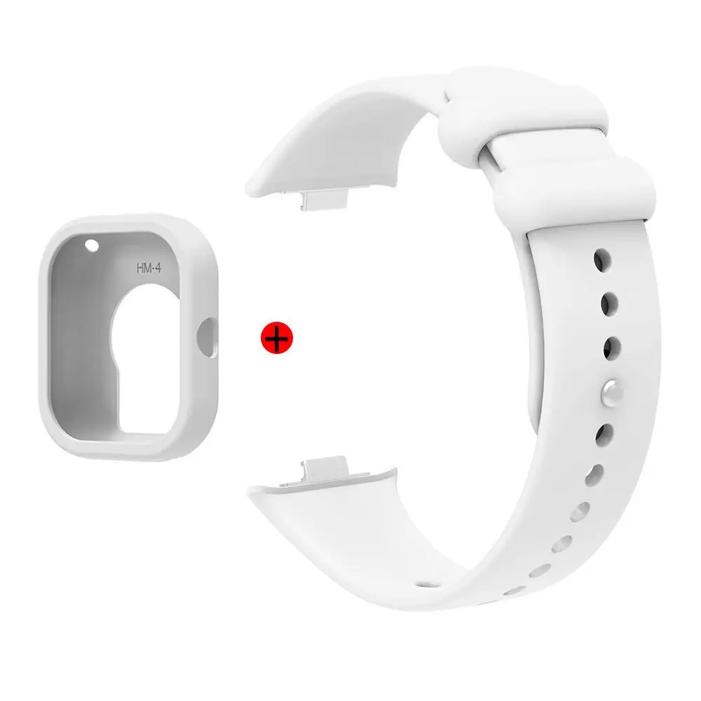 Premium Silicone Case & Strap Combo for Smartwatch - 2-in-1 Protector Shell and Band