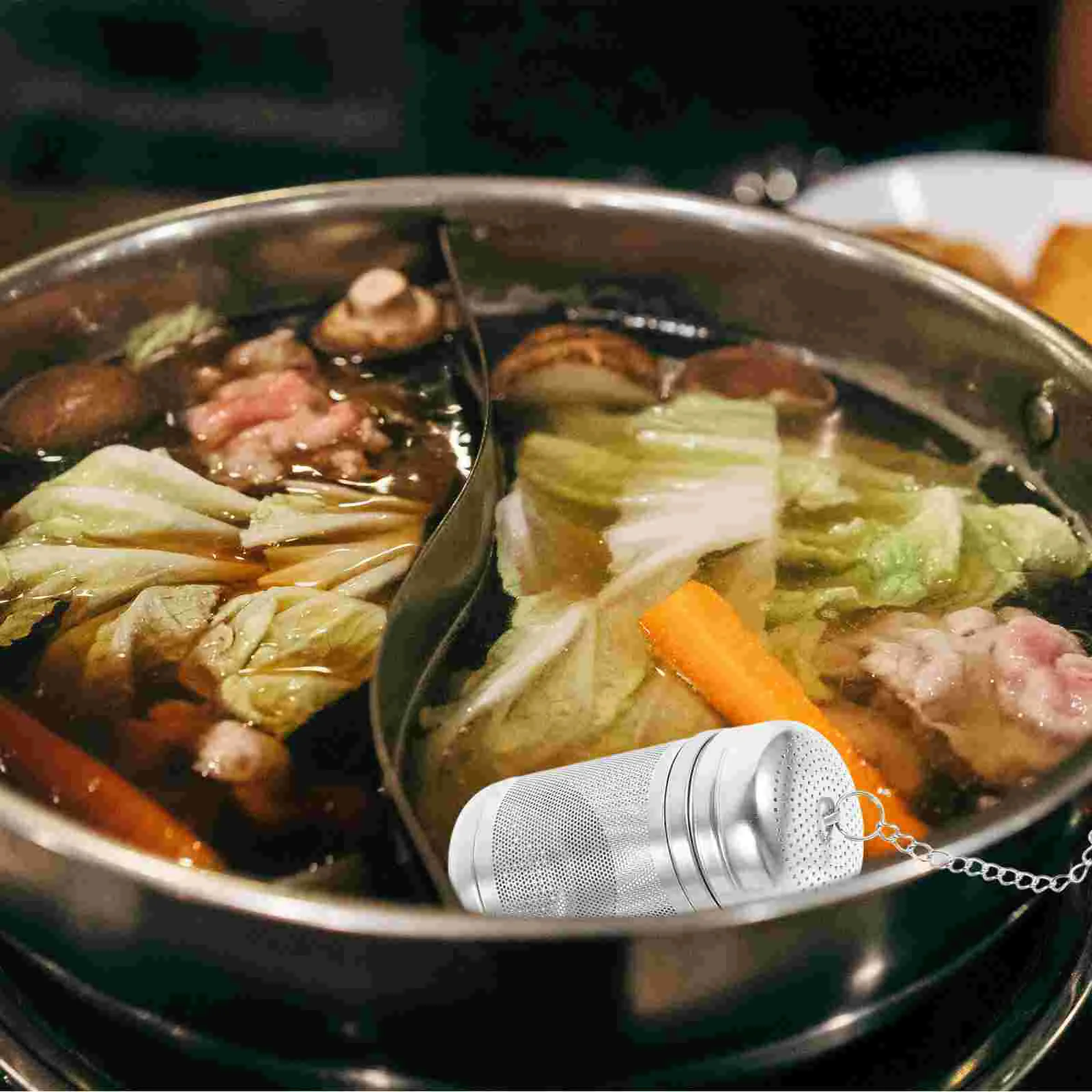 

Stainless Steel Seasoning Ball Mesh Tea Filter Loose Tea Strainer Spice Filter stewed meat soup ball screen brine basket