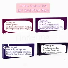 

2022 1ml/2ml10ml Cross-linked HA Lip Hyaluronic Acid Pen Lip Face Nose For Hylauron Pen With box