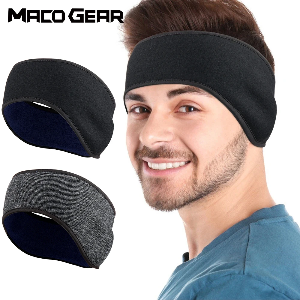 Winter Thermal Fleece Headbands Bandana Ear Warmer Sports sweatband Outdoor Running Fitness Skiing Windproof Elastic Headwear sports headband