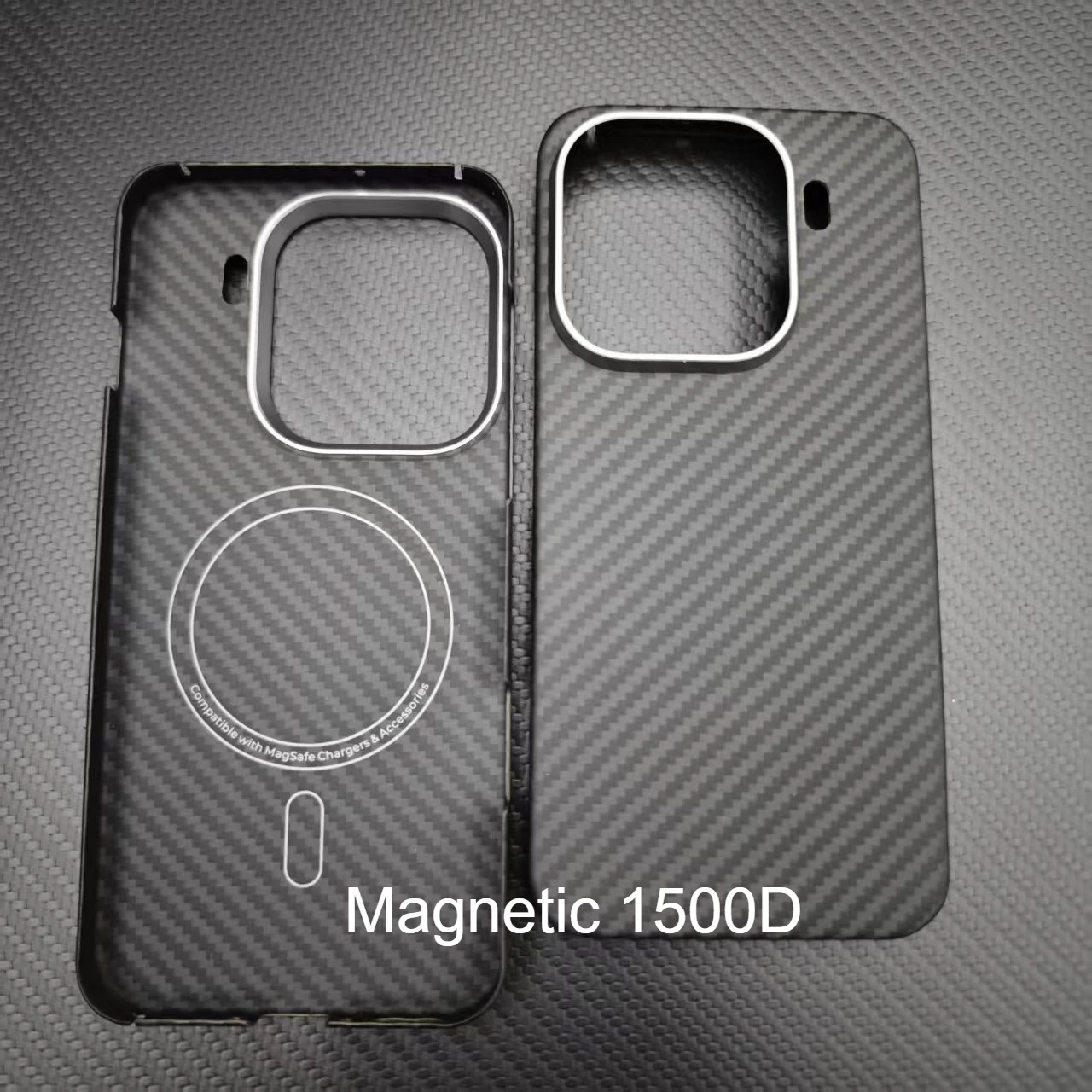 Magnetic Aramid Carbon Fiber Phone Case with Magsafe Compatibility