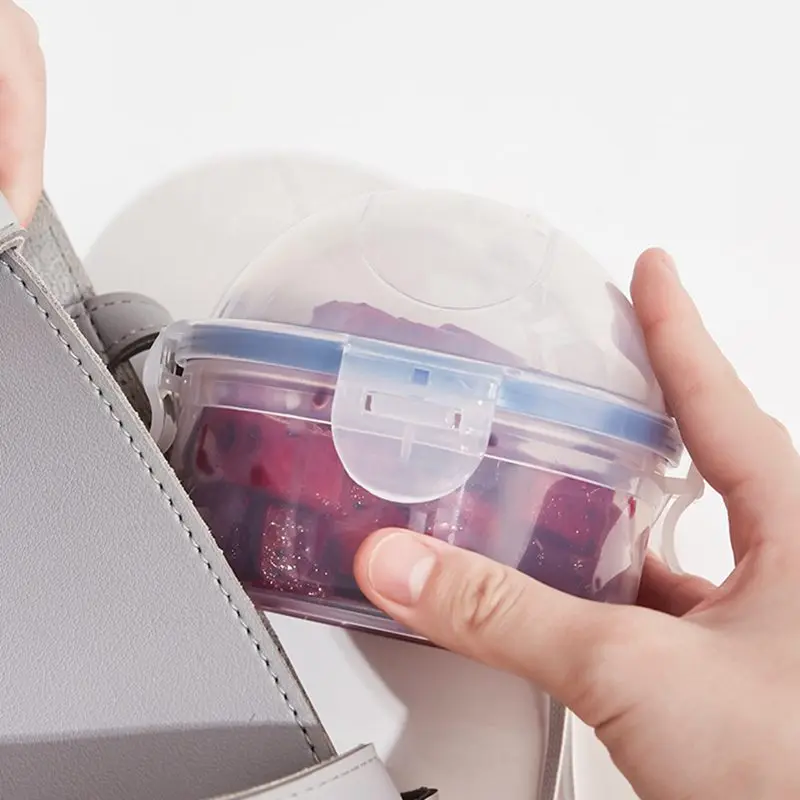 Description Picture 3 of itemReusable Food Saver Box Tomato Garlic Onion Lemon Keeper Refrigerator Clear Box Vegetable Fruit Holder for Food Fresh Keeping