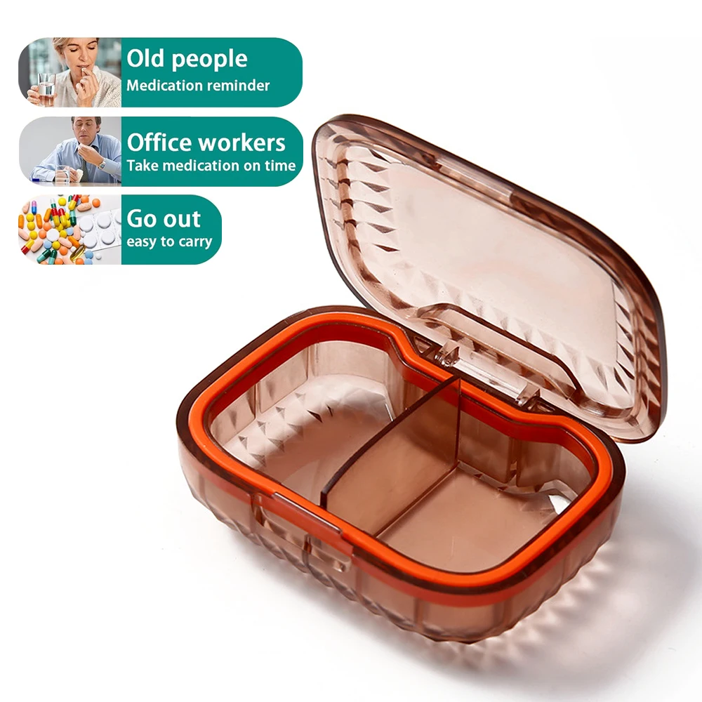 Compact Portable Pill Organizer for Daily Supplements - Travel-Friendly Pill Case