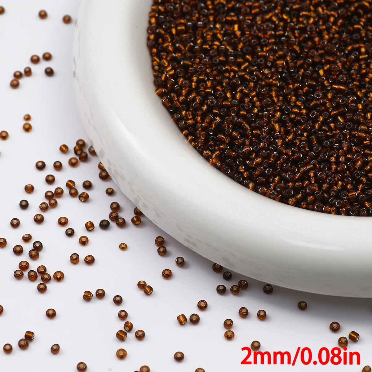 90g Transparent Glass Seed Beads for Jewelry Crafting and DIY Projects