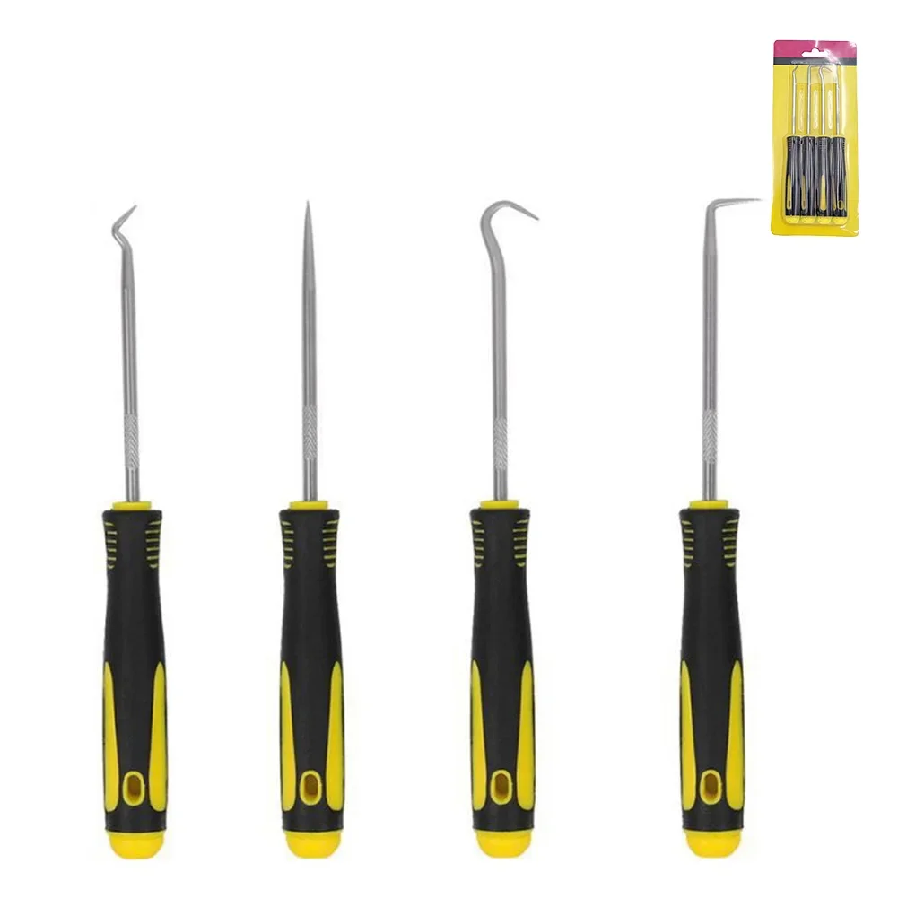 4 Pc 160mm Auto Oil Seal Screwdriver Car Pick Hook O Ring Oil Seal Gasket Puller Remover Tools Sealing Tools Repair