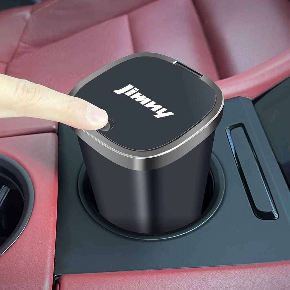 Car Trash Can Vehicle Garbage Dust Case Storage Box Auto Interior Accessories For Suzuki Jimny jb74 jb43 jb64 jb53 jb32 jb23