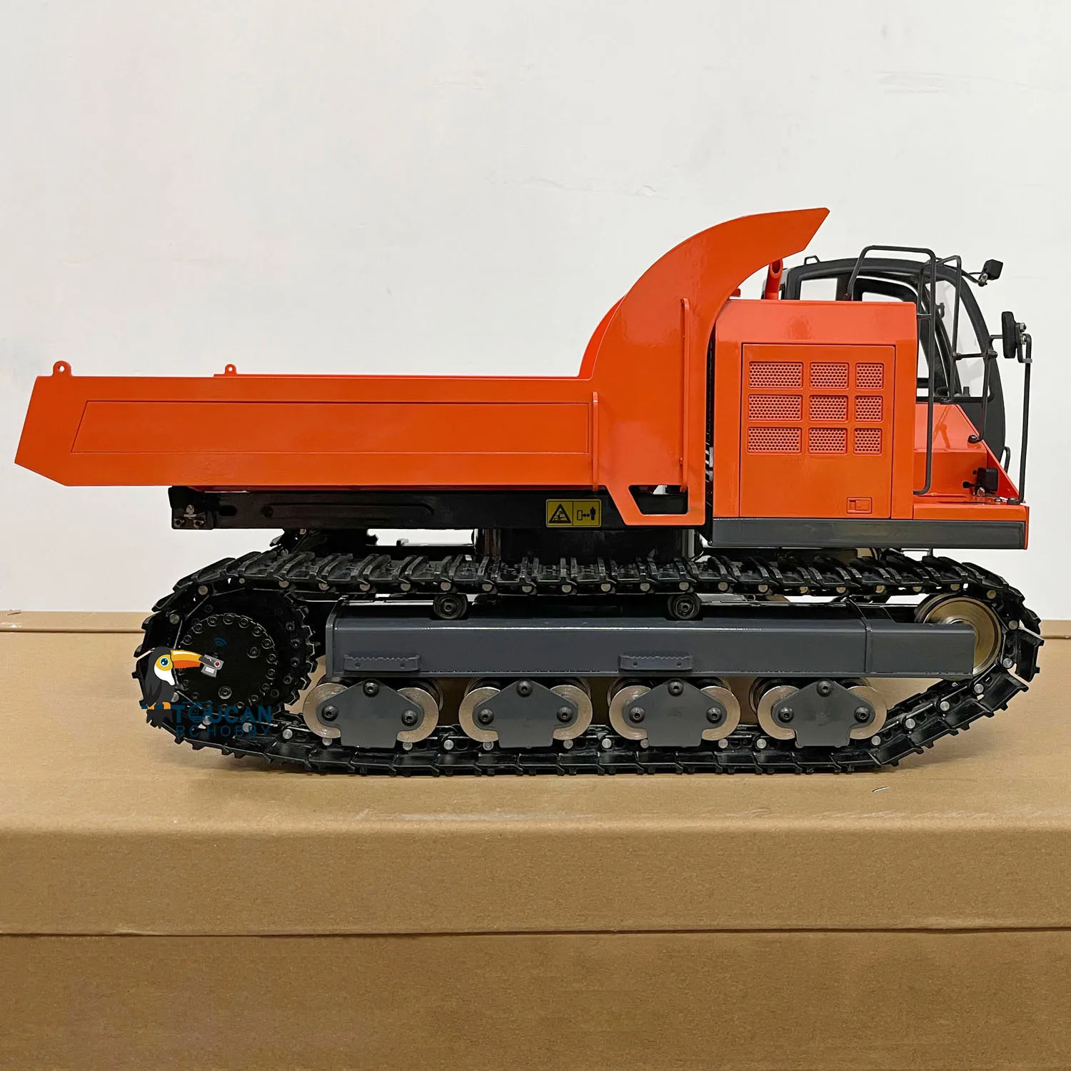 JZM 1/12 RC Hydraulic Tracked Truck RTR EG110R Radio Control Dumper Car Model Painted  Assembled Light System Toy TH22767 3