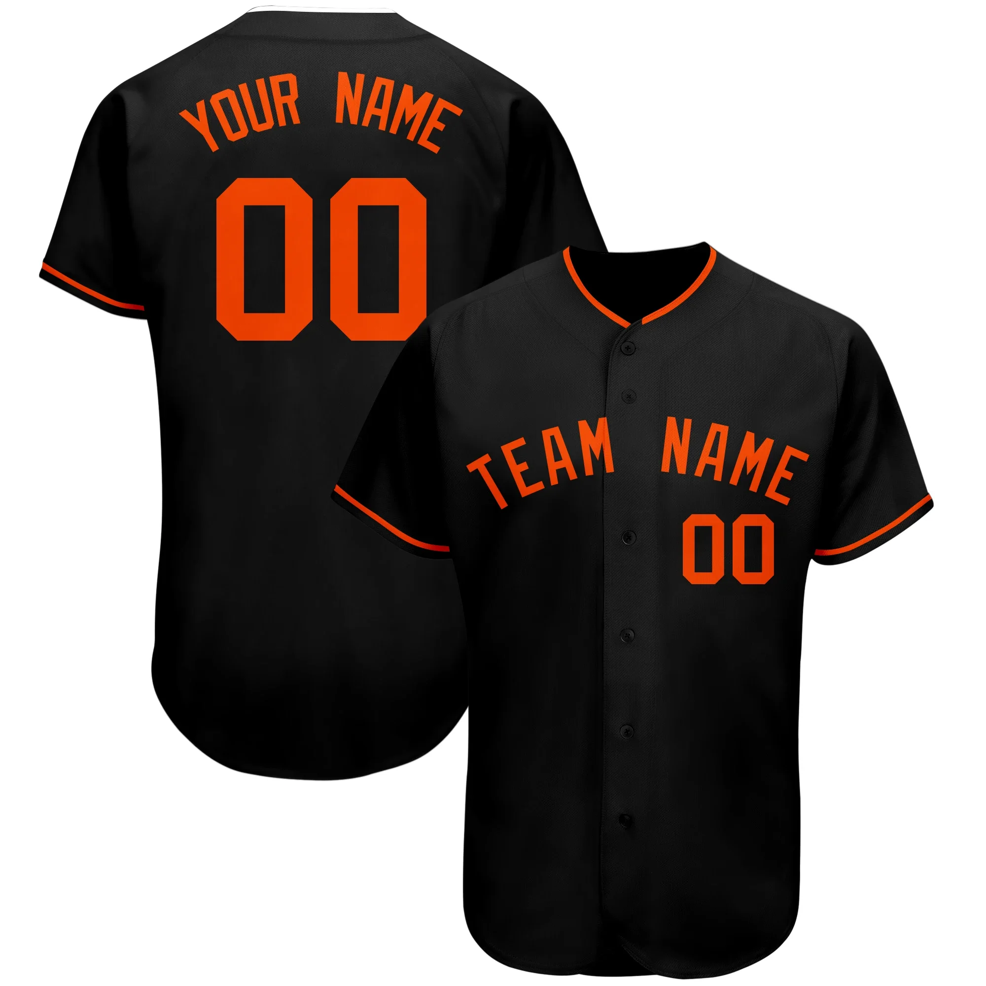 Baseball jersey personalized print team name/numbers make your own button-down tee shirts for men/kids birthday gift