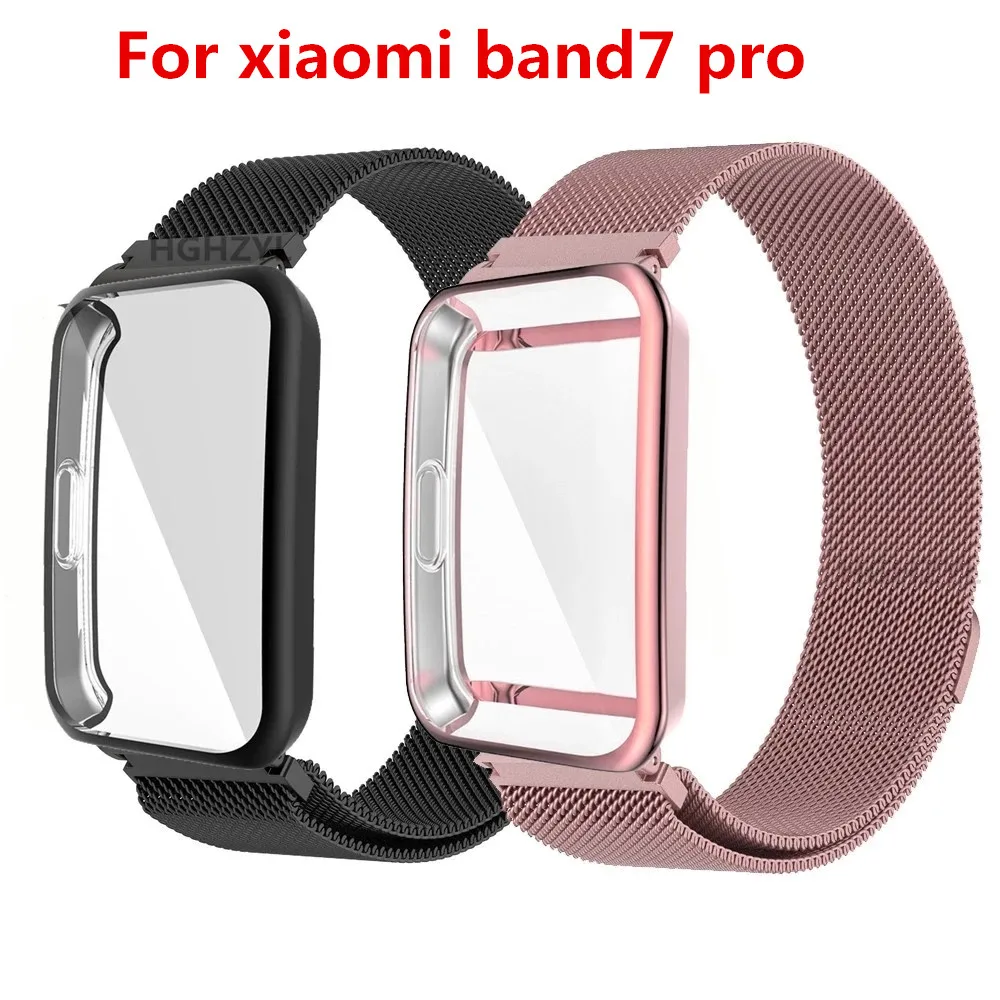 Milan Magnetic Loop Metal Wristband with Screen Protector Case - Premium Replacement Strap