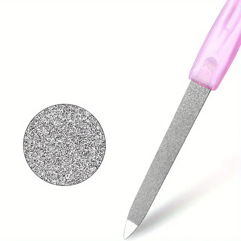 5pcs Double-ended, Dead Skin Fork, Double-sided Sanding Strip, Beauty Set, Accessories, Polishing File, Manicure Tools