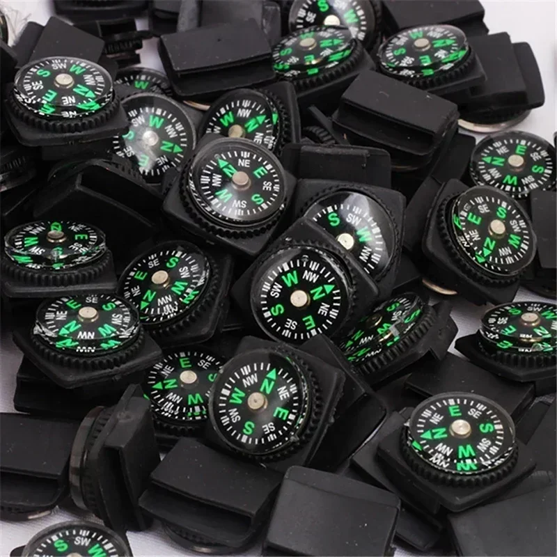 Watch Strap Button Compass Mini Portable Emergency Survival Navigation Travel Kits Outdoor Hiking Camping Accessories 1/5PCS waterproof compass,mini compass,navigation compass,portable compass,survival compass