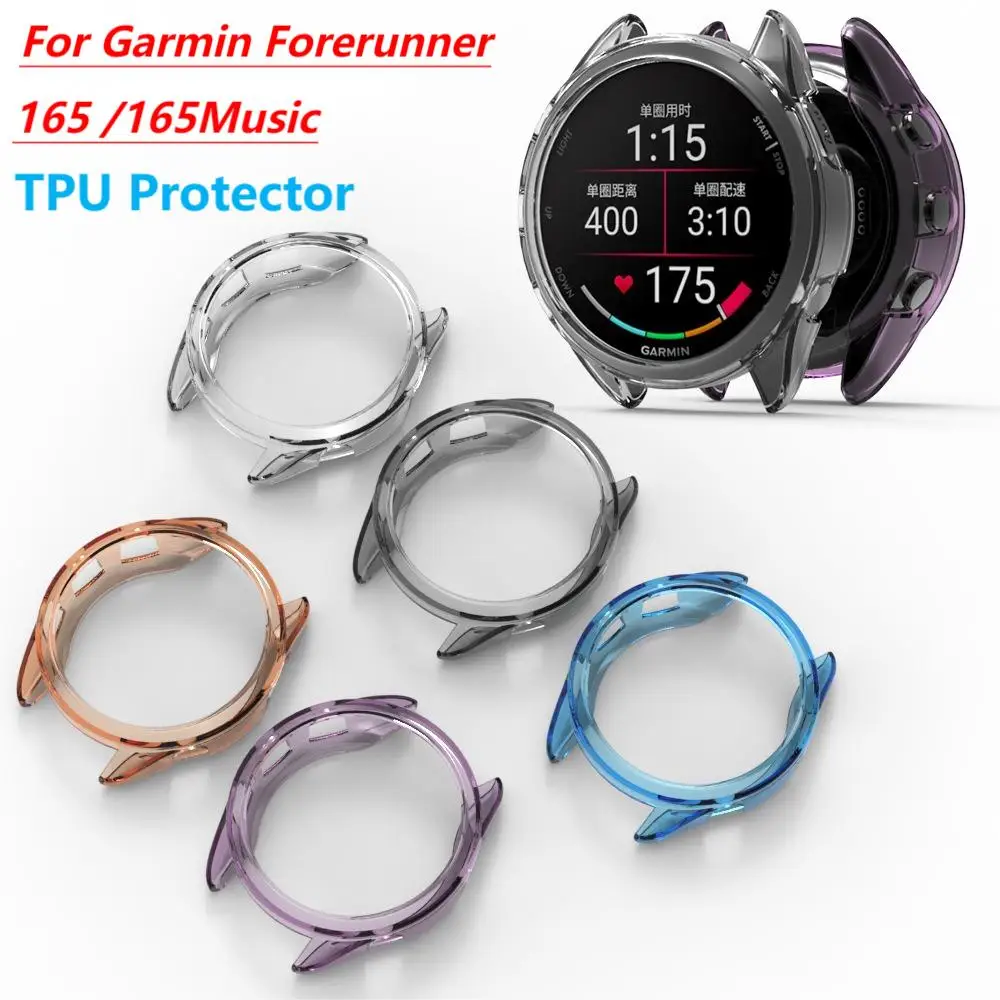 Custodia Protettiva Per Garmin Forerunner 165 /165 Music Samrt Cinturino Per Orologio Tpu Cover Paraurti Accessori In Silicone Cinturino Da 165 M