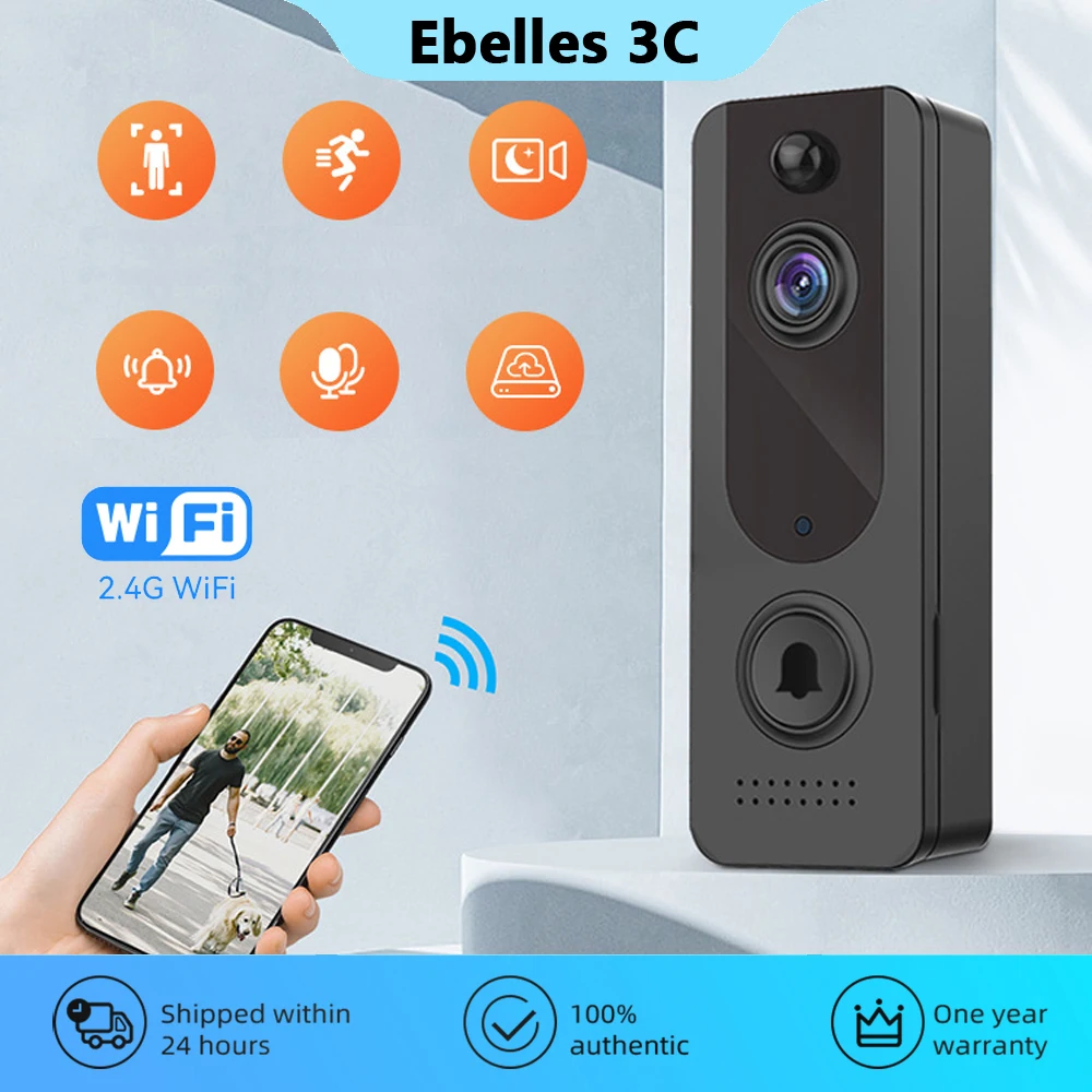 AiwitAPPOutdoorWirelessDoorbellSmartHomeWiFiDoorbellCamera