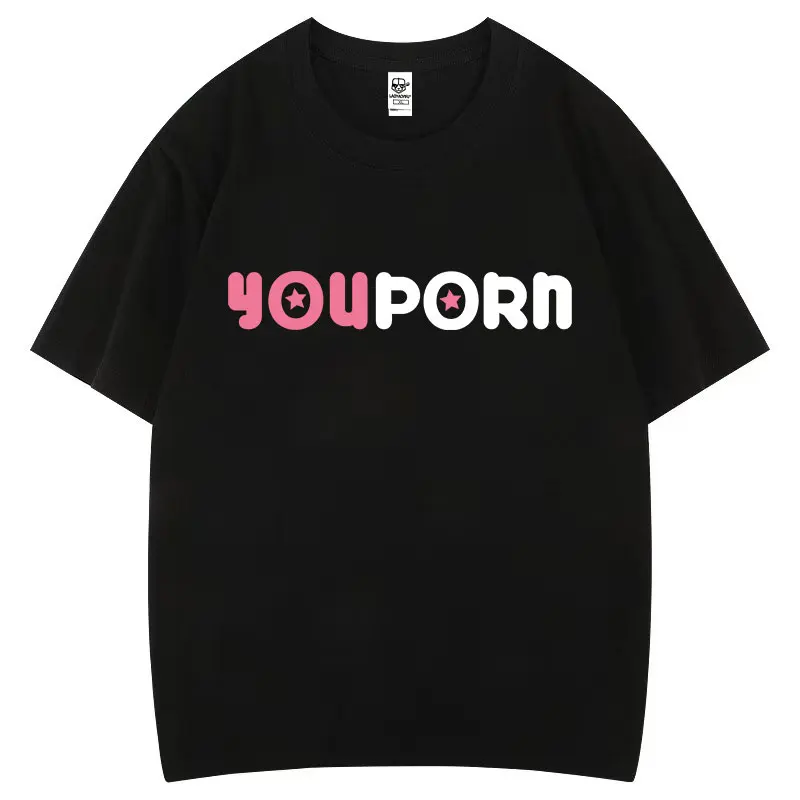 Männer Frauen YouPorn Qualität Baumwolle T Camisa Roupas Masculinas Kurzarm Oansatz Street Fashion Atmungsaktive Grafik T Shirts – Detail 2