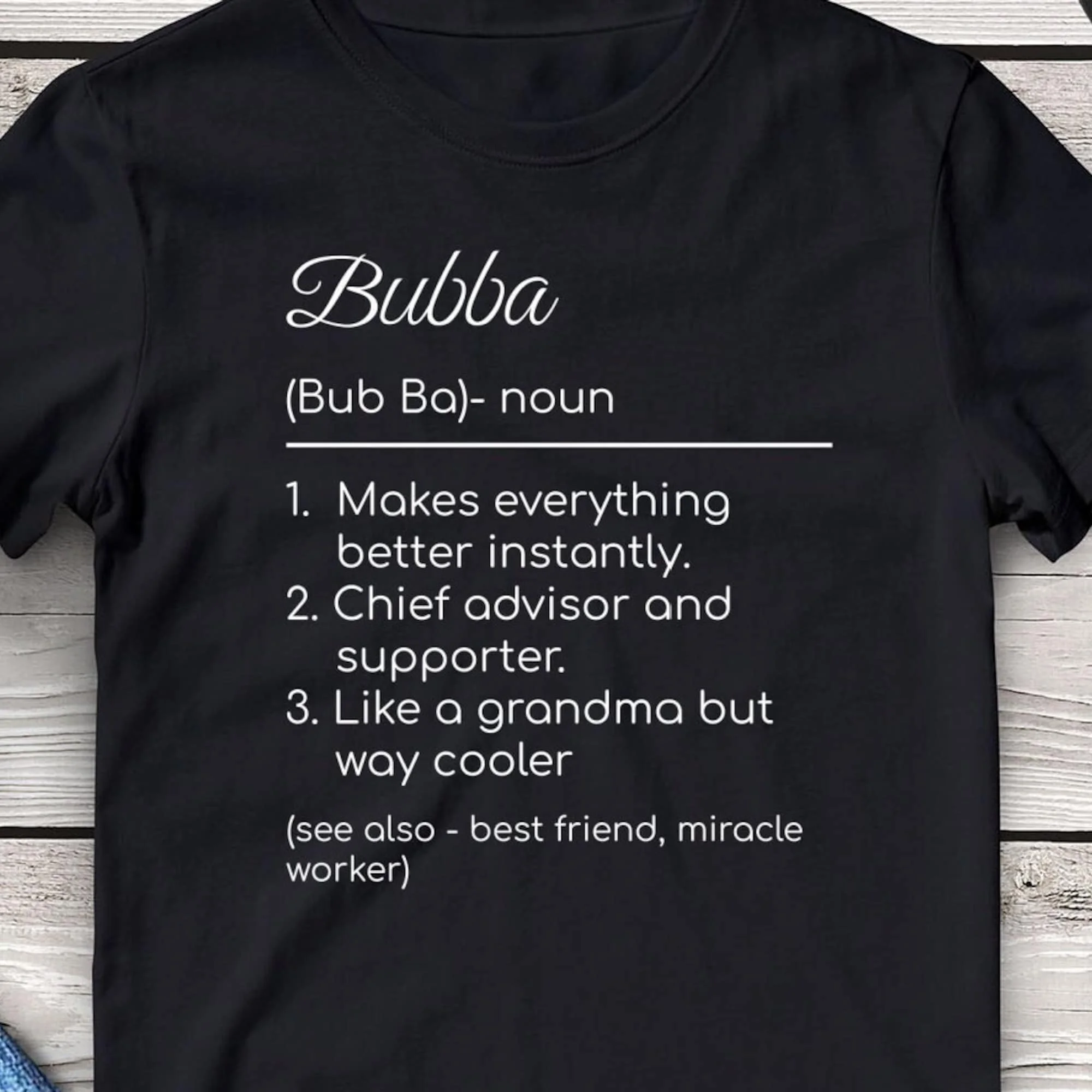 Bubba Shirt Regali Per Le Donne Best Ever Definition Birthday Her