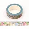 NEW 1PC Decorative Cute Cafe House Building Japanese Paper Washi Tape Craft Journal Adhesive Masking Tape Stationery 2