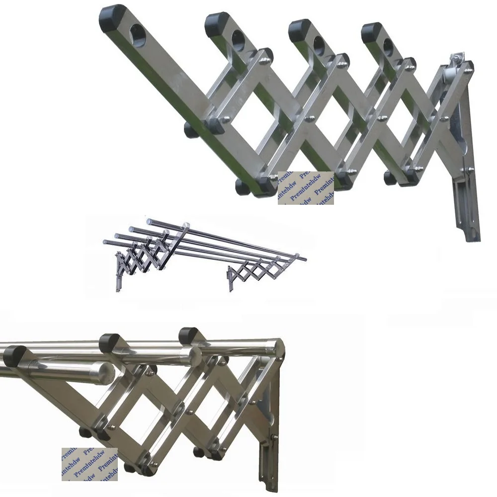 

2Pcs Heavy Stainless Steel Wall Mount Folding Bracket Support For 32MM Hanging Rod
