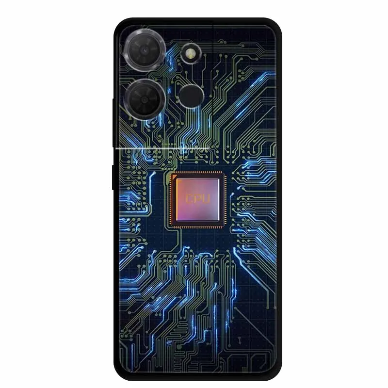 Stylish Black Marble Silicone Phone Cover - Fashionable and Protective TPU Shell