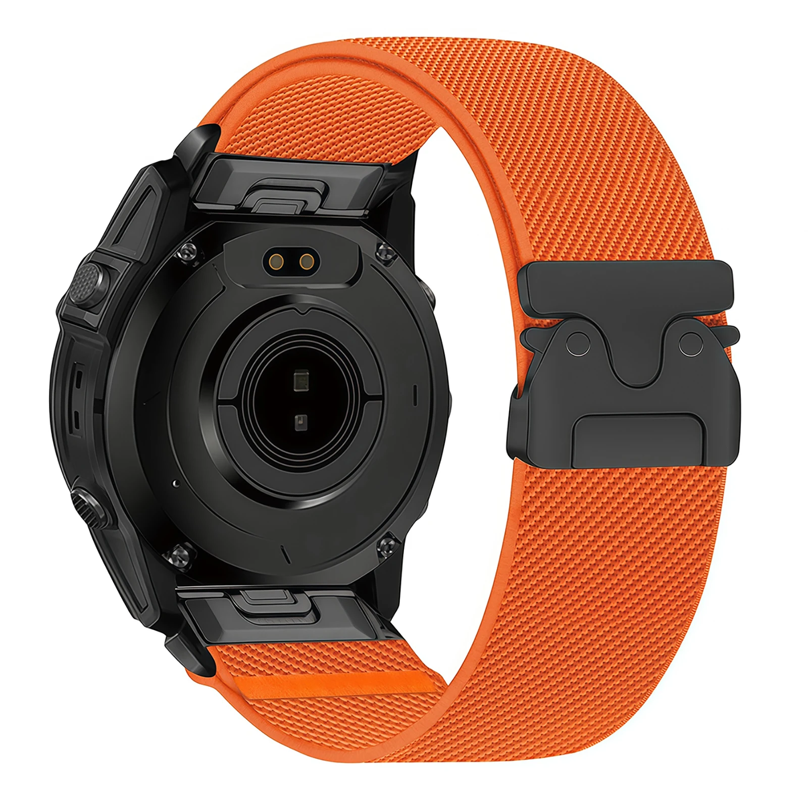 BUSKOZ Quick Release Elastic Woven Fitness Watch Strap - Breathable & Sweatproof with Metal Buckle