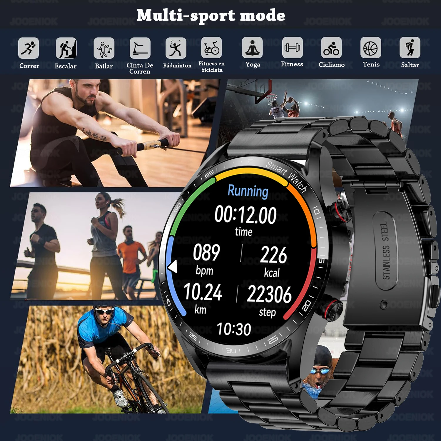 2025 New Business Smart Watch Men Bluetooth Call 1.53-inch AMOLED HD Display Multi-Sport Modes Heart Rate Monitor Smartwatch Man 6