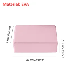 Cork Yoga Block - Premium Foam Brick for Exercise, Stretching, and Body Shaping (EVA Pink 120G)