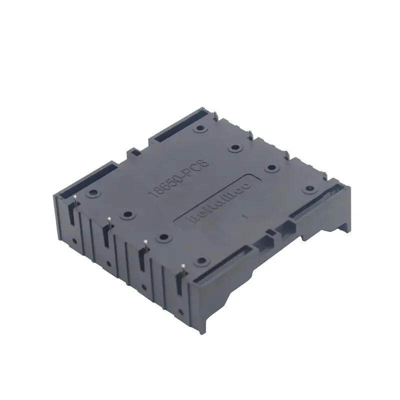 ABS 18650 Black Power Bank custodie 1X 2X 3X 4X 18650 batteria fai da te di alta qualità 1 2 3 4 Slot batterie contenitore con perno rigido - immagine 6