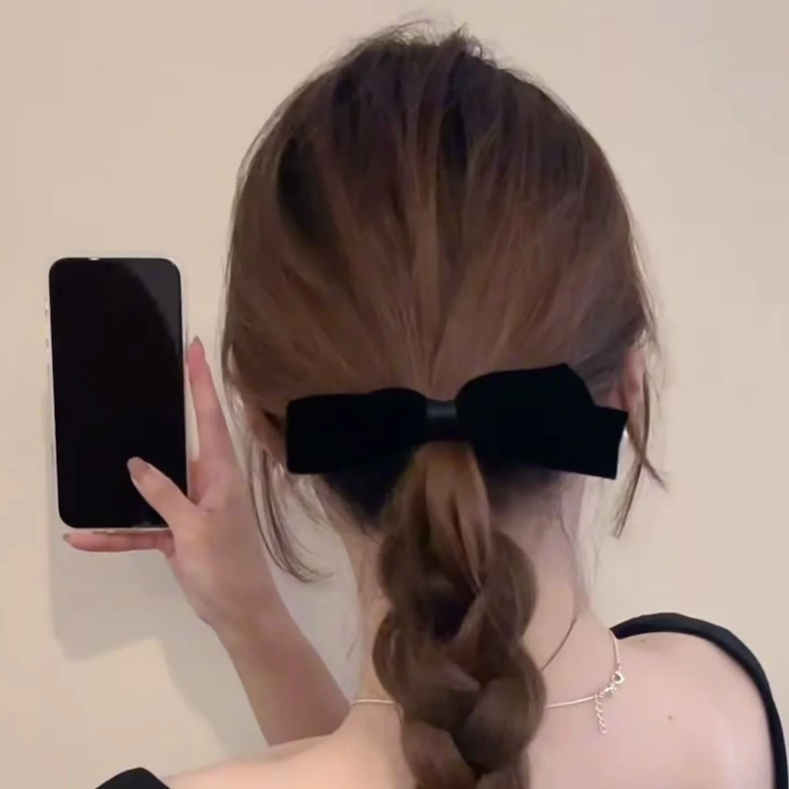 2pcs/Set Bow Hair Clips Velvet Bow Knot Barrettes Korean Hair Clip Side Pin Hairpin Women Hair Accessories