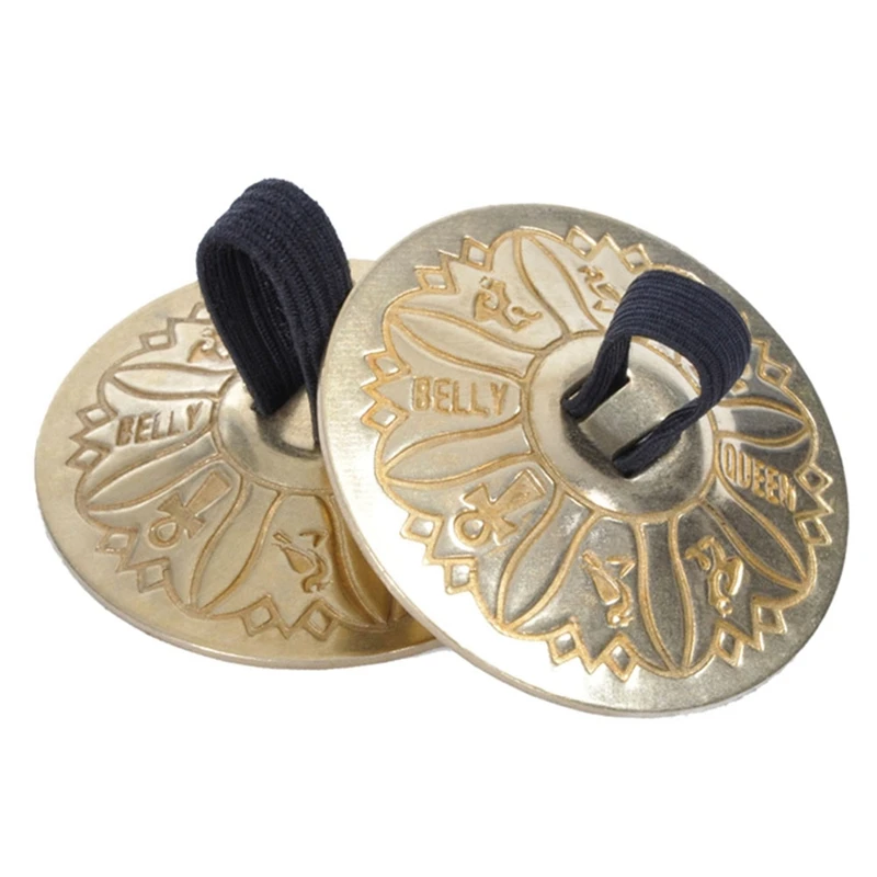 Finger Cymbals, Hand Cymbal Belly Dance Zills With Elastic Band, Percussion Music Instrument For Kids, Adults Easy Install